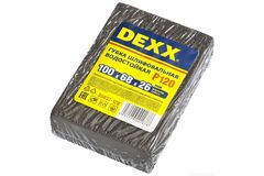 Губки шлифовальные DEXX четырехсторонняя, средняя жесткость, Р120, 100х68х26мм (200)