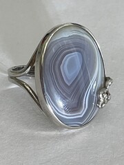 Агат М  (кольцо из серебра)