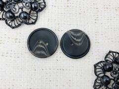 Пуговицы, d 2,5 см, чёрный