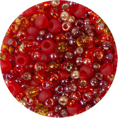 Бисер Япония "TOHO" MIX 3 25 г №3208 алый