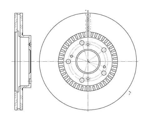 Диск тормозной вентилируемый G-brake  GR-02993