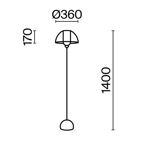 Напольный светильник Maytoni Memory MOD177FL-01B