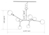 Люстра Branching Bubbles Gold 7