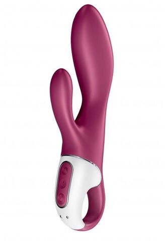 Малиновый вибратор-кролик Heated Affair с функцией нагрева - 20,5 см. - Satisfyer 4001616