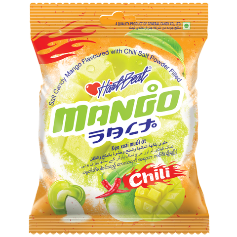 Острые конфеты со вкусом соленого манго с перцем Candy Mango Chili Salt, 120 гр