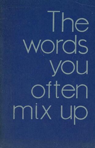 The Words You Often Mix Up