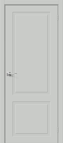 Межкомнатная дверь Браво Граффити-12 Grey Pro Винил (светло-серый, без текстуры)