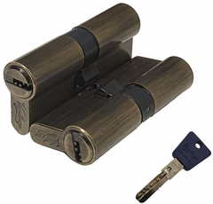 Механизм цилиндровый P70 (35х35) АВ 5 ключей (бронза)