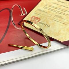 16238 - Браслет LOVE с отверткой тонкий в люксовом качестве VGOLD без камней