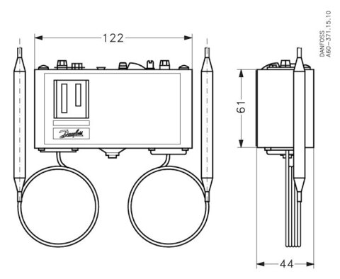 Термостат фиксированный KP98 Danfoss 060L113166