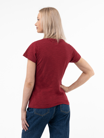 Женская футболка «Великоросс» красного цвета