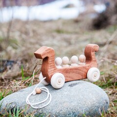 Каталка Драккар с варягами Леснушки