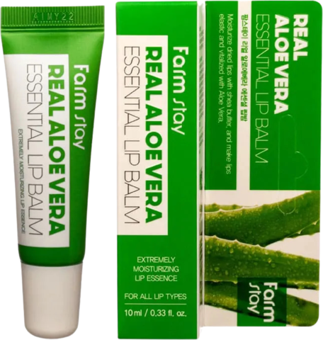 Farmstay Lip Бальзам для губ FarmStay Real Aloe Vera Essential Lip Balm