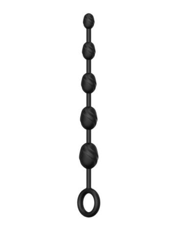 Черная анальная цепочка №03 Anal Chain - 30 см. - Erozon BLKDESIRE ER01732-03