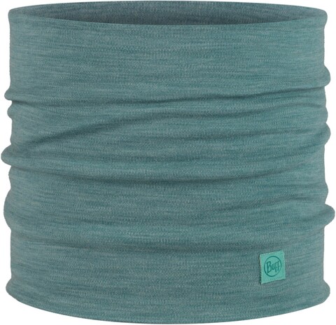 Теплый шерстяной шарф-труба Buff Merino Heavyweight Solid Pool фото 1