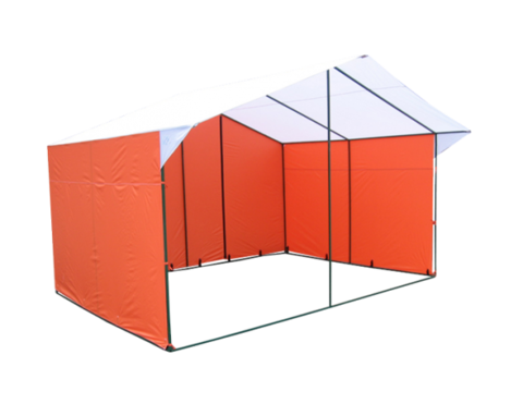 Торговая палатка Митек Домик 4.0х3.0 из квадратной трубы ⊡20х20 мм