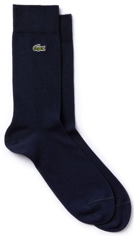 Теннисные носки Lacoste Men's Embroidered Crocodile Cotton Blend Socks 1P - blue marine