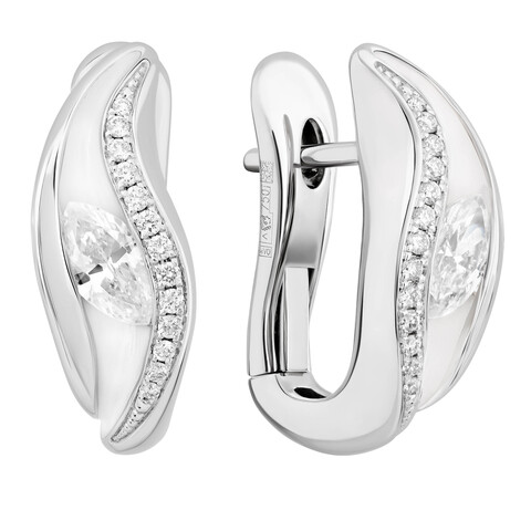 Серьги с Бриллиантами, Эмаль, E0123-80/3