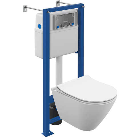 Cersanit 64917 Комплект CITY SMART CO DPL EO slim инсталляция VECTOR LP
