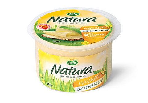Сыр "Сливочный" Arla Natura, 400г