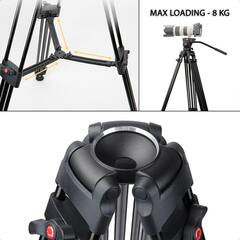 FOTOPRO Tripod DV2-FW профессиональный видео штатив алюминиевый с колесами