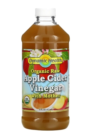 Dynamic Health, органический необработанный яблочный уксус с маткой, 473 мл