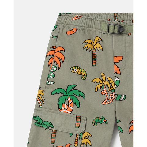 Шорты Stella McCartney Kids Cargo Palm Tree