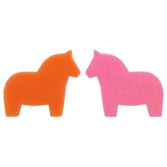 Губка IKEA SNABBAKAT (СНАББАКАТ), Розовый, Оранжевый, 4х13х11 см