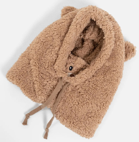 Картинка шарф-капюшон Skully Wear BNM-1311 black - 3