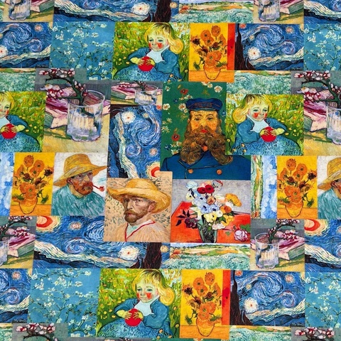 ПРЕДЗАКАЗ, КУПОН 58/110 см, ВАН ГОГ, КАРТИНЫ - 100% хлопок