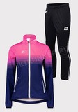 Элитный лыжный костюм Noname Pro Softshell Jkt 21 Wos Blue/Pink женский