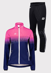 Элитный лыжный костюм Noname Pro Softshell Jkt 21 Wos Blue/Pink женский
