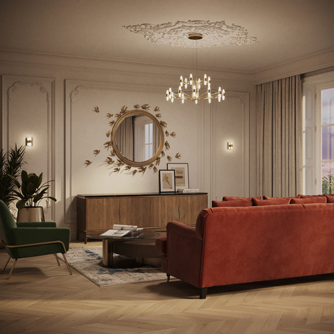 Подвесная светодиодная люстра Maytoni ARANA MOD401PL-L72BS3K