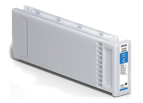 Картридж Epson T7252 UltraChrome DG голубой повышенной емкости 600 мл для текстильного принтера SC-F2000 (C13T725200)