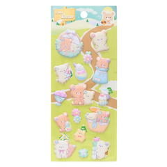 Наклейки стикеры Basir, серия "Мишки", размер 22.5*9.5 см, 15 стикеров