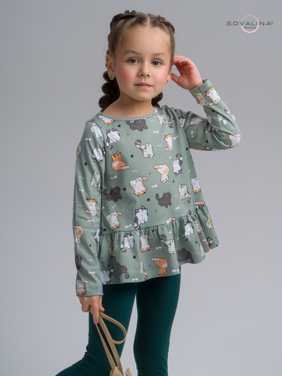 Костюм Алиса SG котята хаки-изумруд