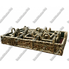 Коммерческий надувной батут "Лабиринт милитари" 12*8*2,5 м