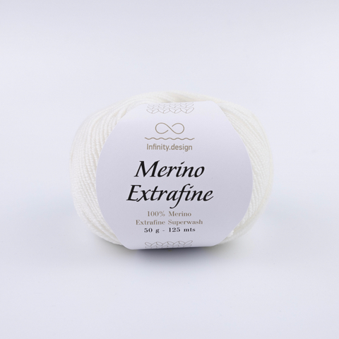 Пряжа Infinity Merino Extrafine 1001 белый