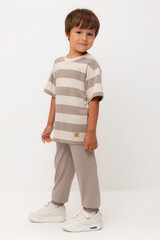 брюки  для мальчика  КР 400633-1/коричневый к554