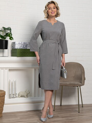 Платье Клодин (серое) П15178-4М LT Collection