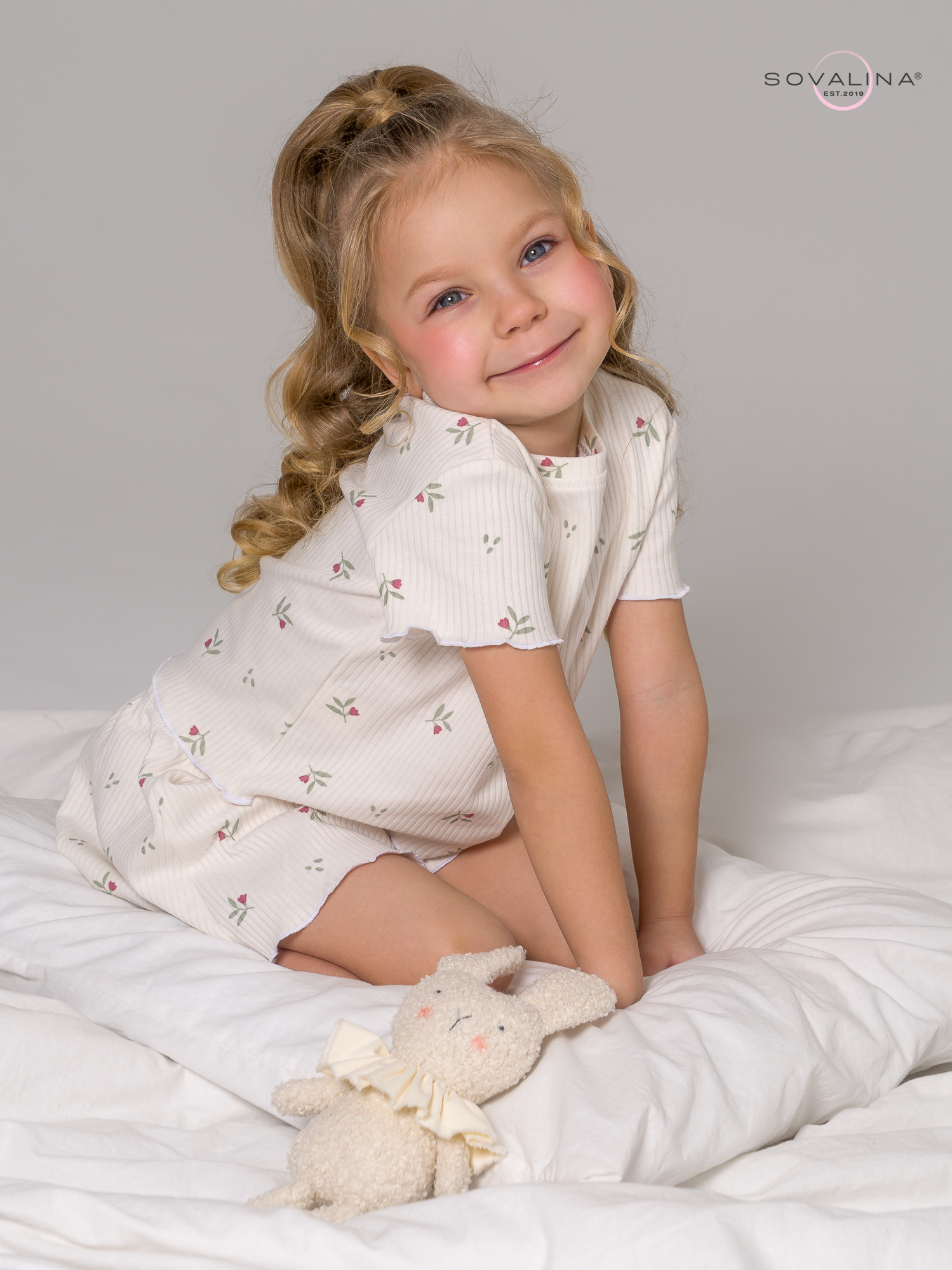 Пижама Элли бордовые тюльпанчики