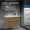 Aquanet 365923 Тумба с раковиной Nova Lite 2.0 90 L 2 ящ. цв. дуб рустикальный (365923)