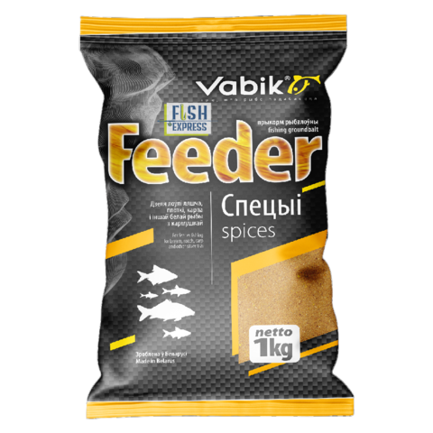 Прикормка Vabik FEEDER Специи 1кг 10 шт/уп.