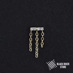 Pendant Shine Line Chain Crystal PVD Yellow