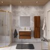 Cezares RELAX-800-2C-SO-GM RELAX База под раковину подвесная с двумя выкатными ящиками, Оружейная сталь, 796x478x500, RELAX-800-2C-SO-GM