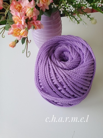 Lilac Polyester cord 5 mm