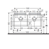 Duravit Happy D.2 Plus Тумба подвесная  354x1600x550мм 2 ящика , цвет: stone grey satin matt HP4936B9292