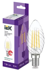 Лампа светодиодная CT35 свеча вит. 7Вт 230В 4000К Е14 серия 360° IEK LLF-CT35-7-230-40-E14-CL