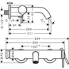 Hansgrohe HG Tecturis S 73422000 Смеситель для ванны, однорычажный, внешнего монтажа, хром