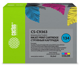 Картридж струйный Cactus CS-C9363 №134 голубой, пурпурный, желтый (18мл) для HP DJ 460series, 5740, 5743, 5793, 5940, 5943, 6540, 6543, 6620, 6623
